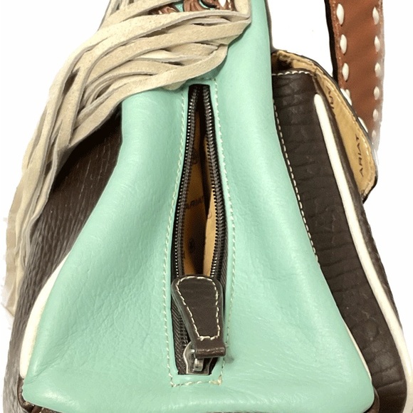Ariat brown/turquoise bag - Picture 4 of 5